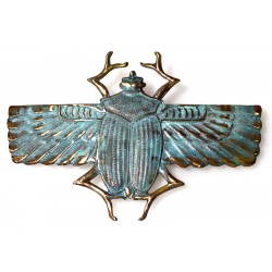 Large Scarab Patina Pendant