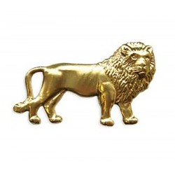 Small Standing Lion Brass...