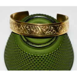 Solid Brass 1/2" Cuff With...