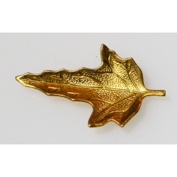 Small Oak Leaf Brass Stamping