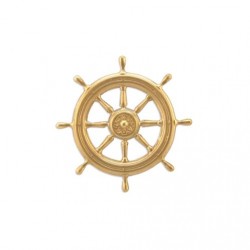 Medium Ship's Wheel Brass...