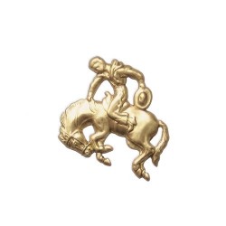 Medium Bucking Bronco Brass...