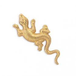 Medium Lizard Brass Stamping