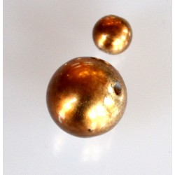 Small Round Bronze Metallic...