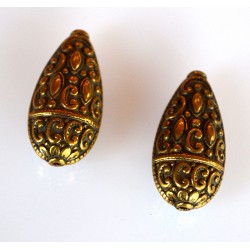 Antique 14k Gold Teardrop...