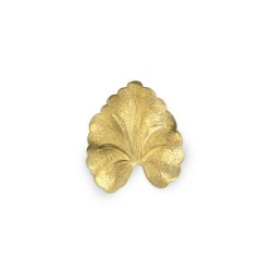 Sculptural Leaf Brass...