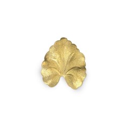 Sculptural Leaf Brass...