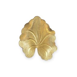 Sculptural Leaf Brass...