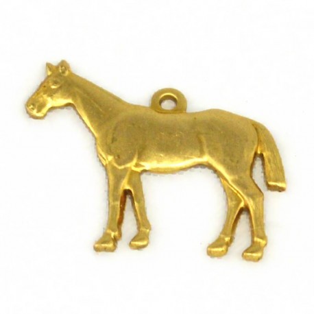 Small Standing Horse Brass Stamping - Right