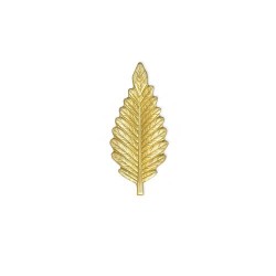 Sculptural Fern Leaf Brass...