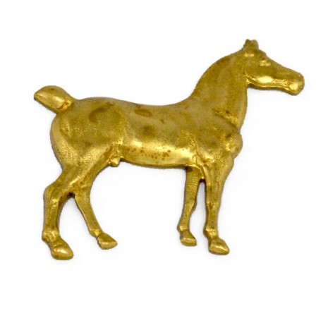 Medium Standing Horse Brass Stamping