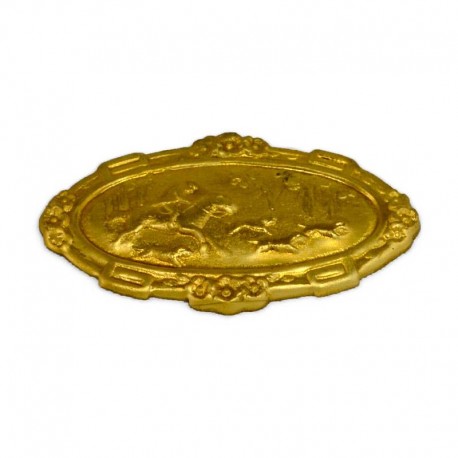 Medium Fox Hunt - Equestrian Brass Stamping Medium Fox Hunt - Equestrian Brass Stamping