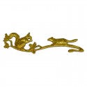 Medium Squirrels on Branch Brass Stamping