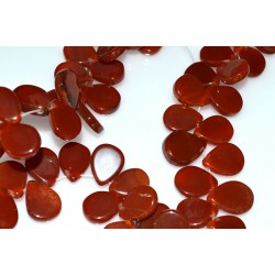 Carnelian Flat Teardrop...