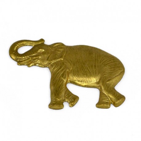 Medium Elephant Brass Stamping Medium Elephant Brass Stamping
