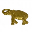 Medium Elephant Brass Stamping