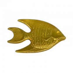 Large Tropical Fish Brass Stamping