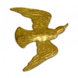 Large Soaring Bird Brass Stamping