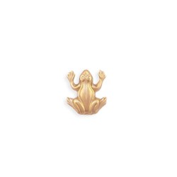 Small Tree Frog Brass Stamping