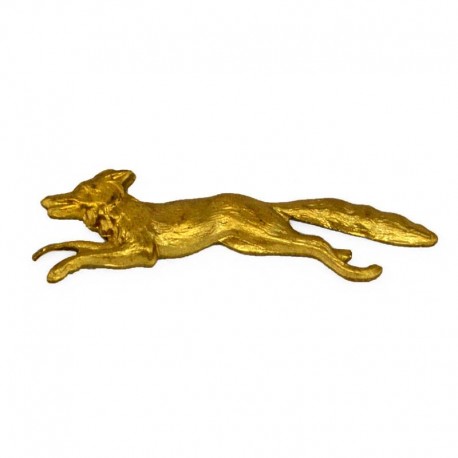 Medium Fox Brass Stamping Medium Fox Brass Stamping