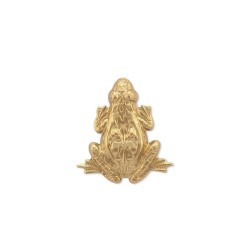 Medium Frog Brass Stamping