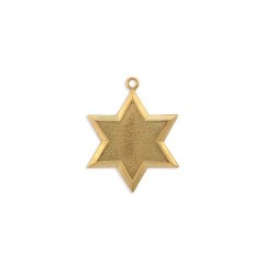 Small Jewish Star Brass...