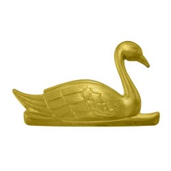 Large Scuptural Swan Brass...