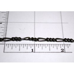 Gunmetal Medium Figaro Chain