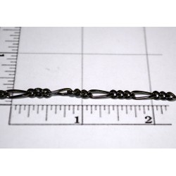 Gunmetal Medium Figaro Chain