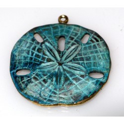 Large Patina Sand Dollar...