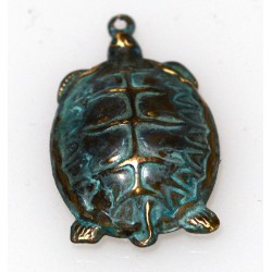 Small Patina Sea Turtle Art...